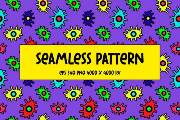 Download Pattern of Multicolored Abstract Eyes - Premium Resources